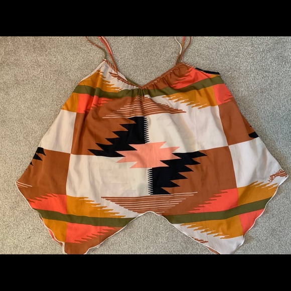 Billabong Tops - Billabong Designer Closet Handkerchief Aztec Tank.